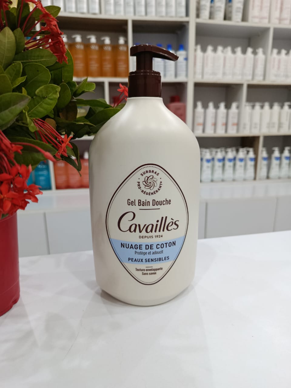 Gel Bain Douche Rogé Cavaillès – Nuage de Coton | Peaux sensibles