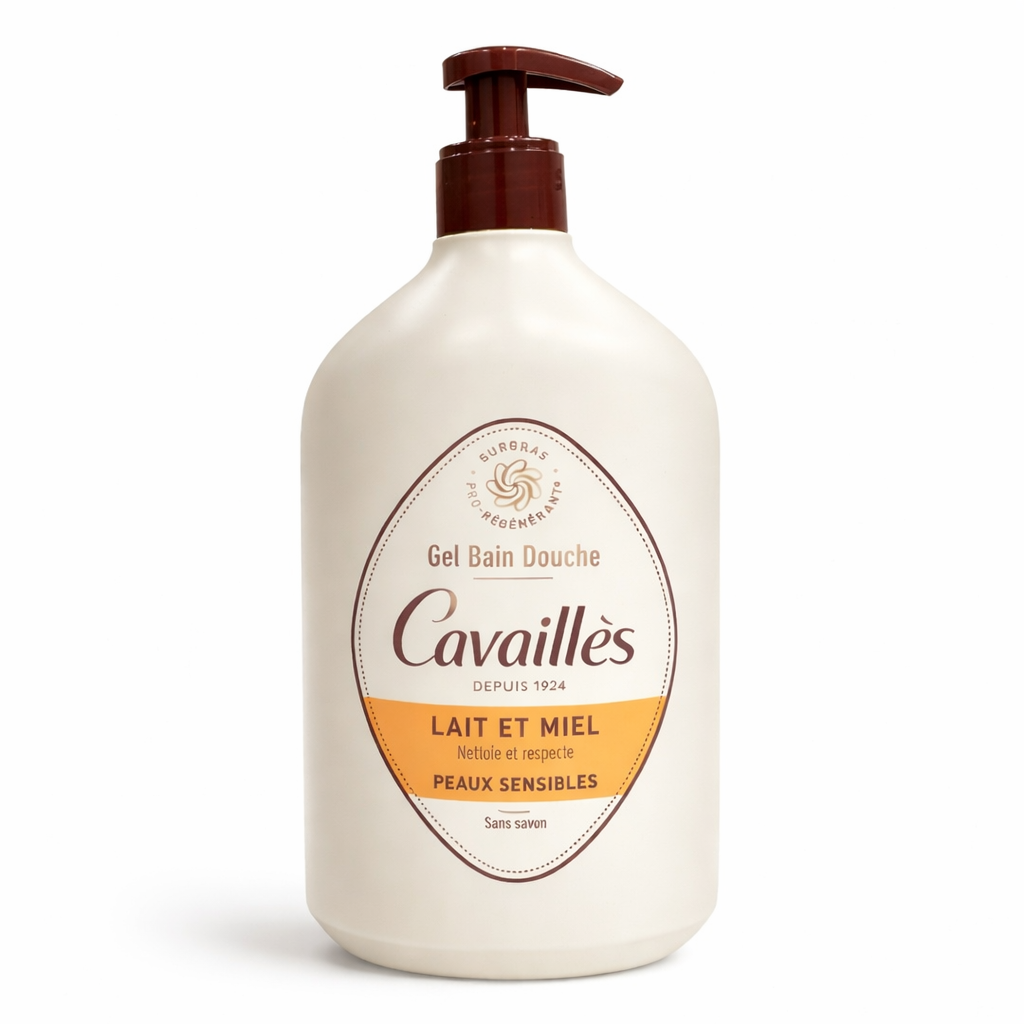 Gel douche Cavaillès Lait & Miel – Peaux sensibles